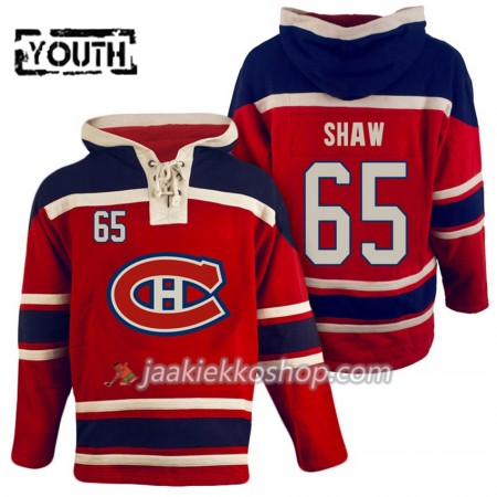 Lapsille NHL Montreal Canadiens Andrew Shaw 65 Punainen Sawyer Hooded Sweatshirt